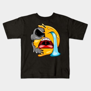 Cry Zombie Emoji Kids T-Shirt